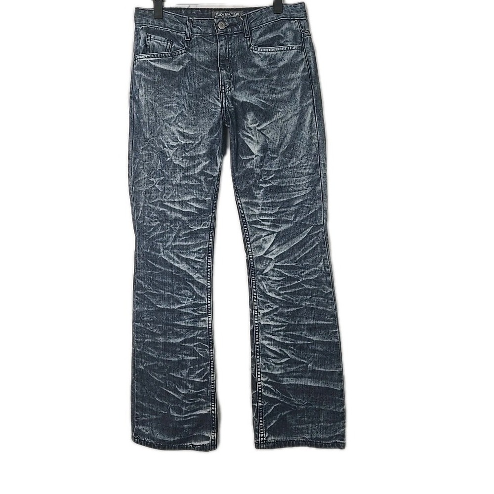 Levi's SilverTab Jeans Junior 5M Mottled Punk Denim EUC  (31.5"‎ Inseam)